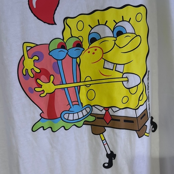 Old Navy Kids White SpongeBob T-Shirt - Picture 2 of 5